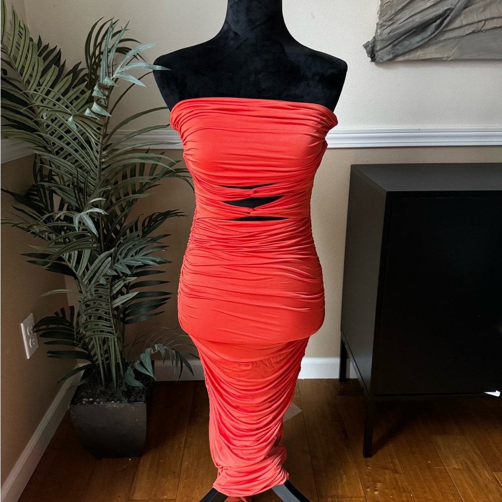 Ruched & Ready Barely There Maxi - image 1